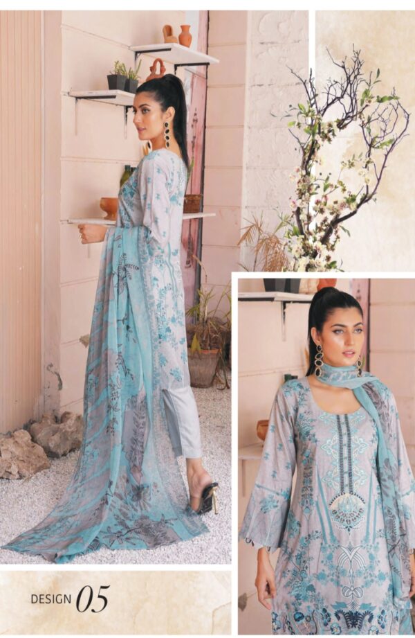 Soni Dress Luxury Linen Collection Readymade D5 - Image 2