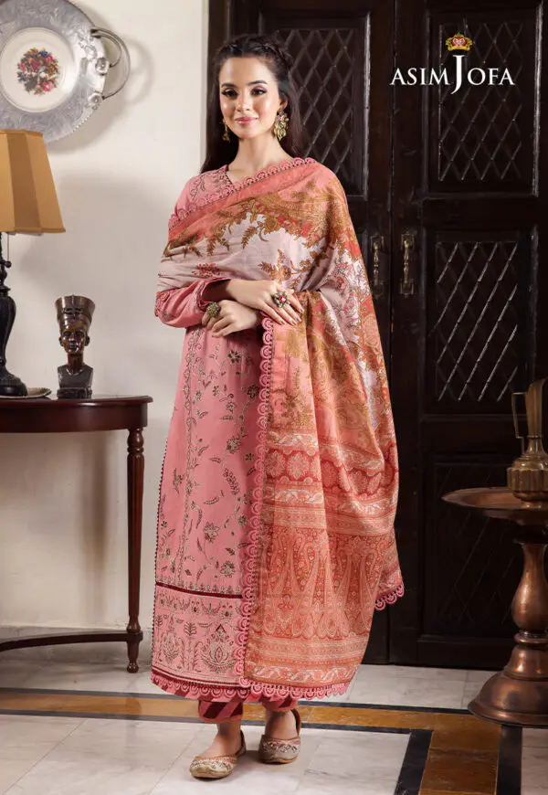 AJRW-35 Asim Jofa Rania Premium Cotton unstitched - Image 7