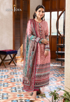 AJRW-07 Asim Jofa Rania Premium cotton unstitched