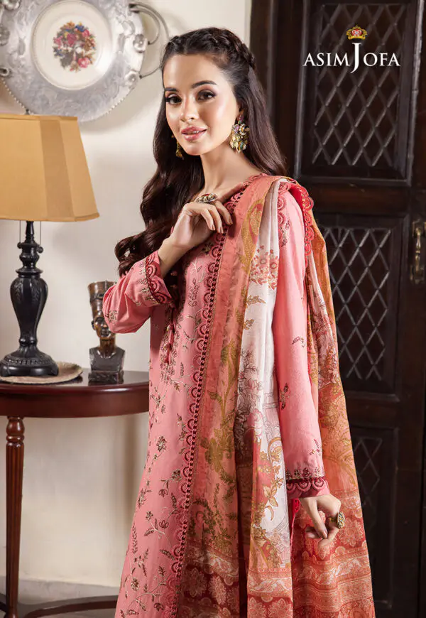 AJRW-35 Asim Jofa Rania Premium Cotton unstitched - Image 2