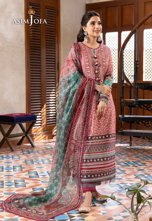 AJRW-07 Asim Jofa Rania Premium cotton unstitched