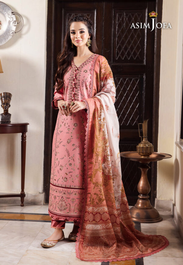 AJRW-35 Asim Jofa Rania Premium Cotton unstitched - Image 9