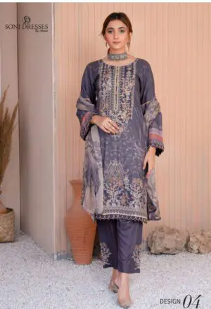 Soni Dresses Luxury Linen Collection Readymade D4