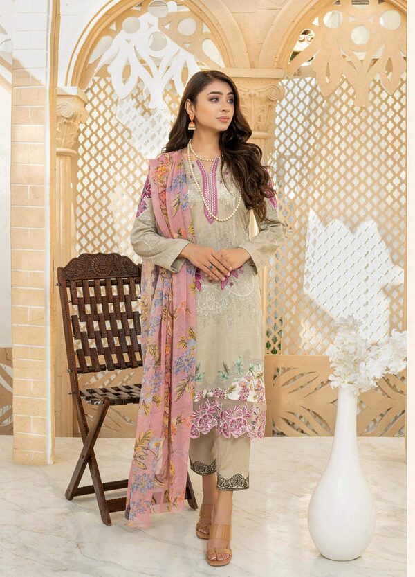 JA-03 Jawed Arts Luxury Embroidered Lawn Unstitched