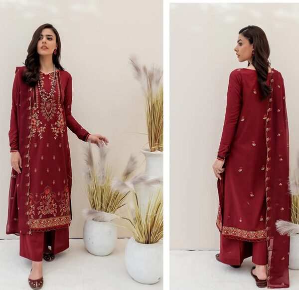 GJ-05 Gull Jee Luxury Embroidered Lawn Unstitched - Image 10