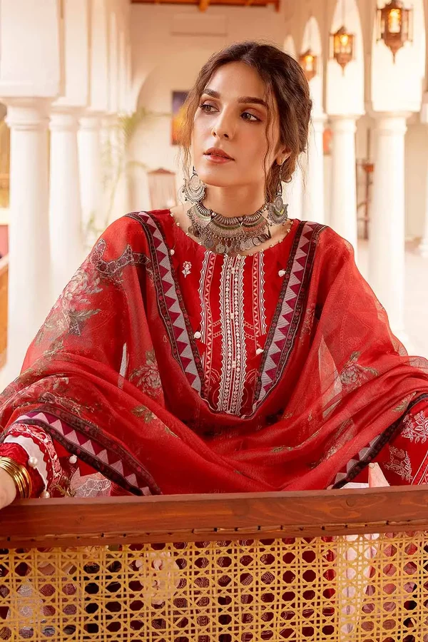 CN-32014 Gul Ahmed Embroidered Lawn Unstitched - Image 7