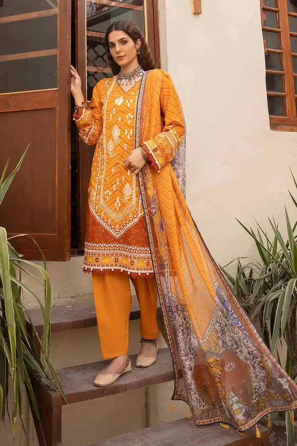 CN-32019 Gul Ahmed Embroidered Lawn Unstitched - Image 5