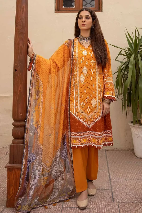 CN-32019 Gul Ahmed Embroidered Lawn Unstitched - Image 3