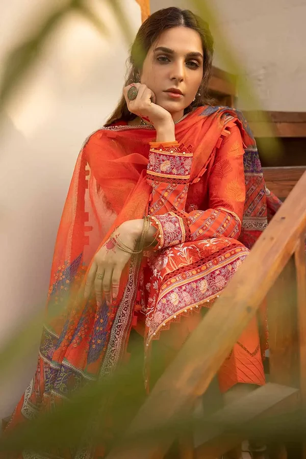 CN-32020 Gul Ahmed Embroidered Lawn Unstitched - Image 4
