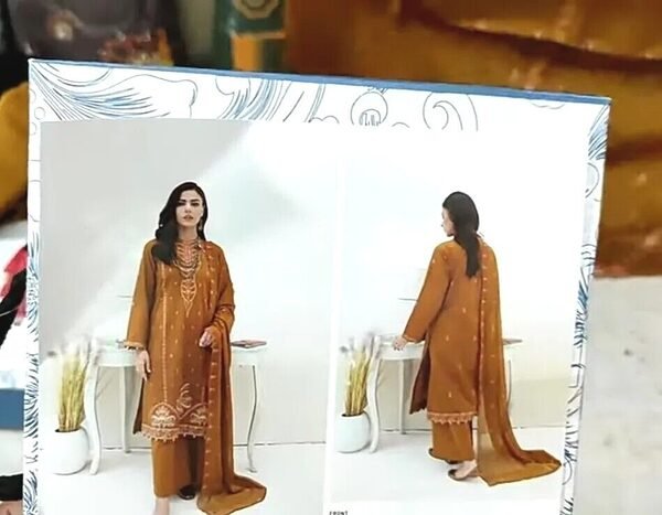 GJ-04 Gull Jee Luxury Embroidered Lawn Unstitched - Image 4