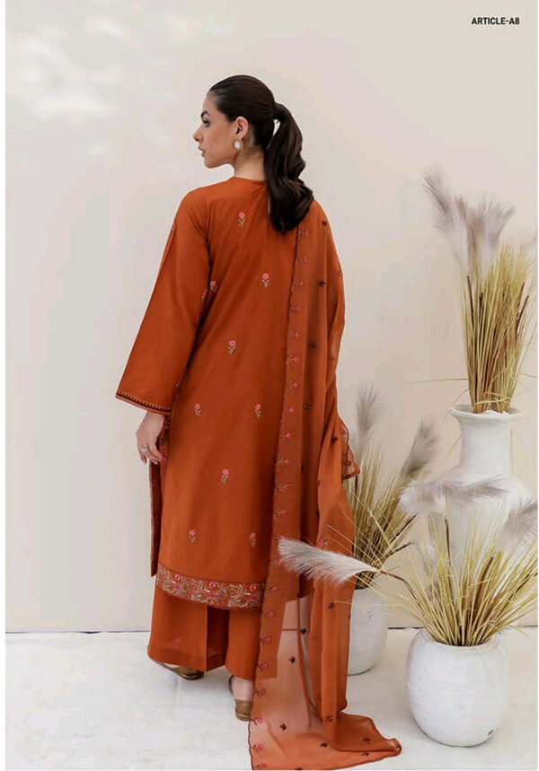 GJ-08 Gull Jee Luxury Embroidered Lawn Unstitched - Image 2