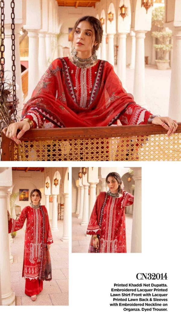 CN-32014 Gul Ahmed Embroidered Lawn Unstitched - Image 2