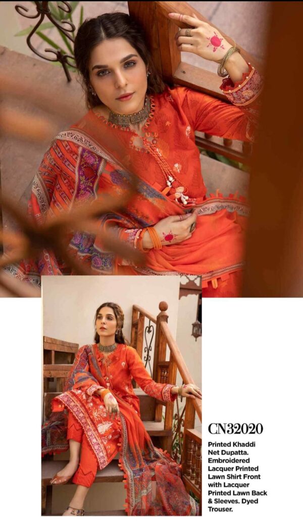 CN-32020 Gul Ahmed Embroidered Lawn Unstitched - Image 7