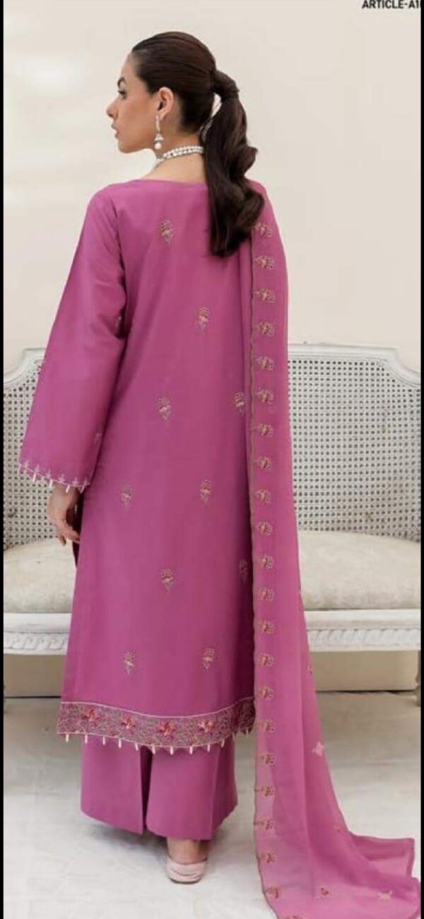 GJ-10 Gull Jee Luxury Embroidered Lawn Unstitched - Image 10