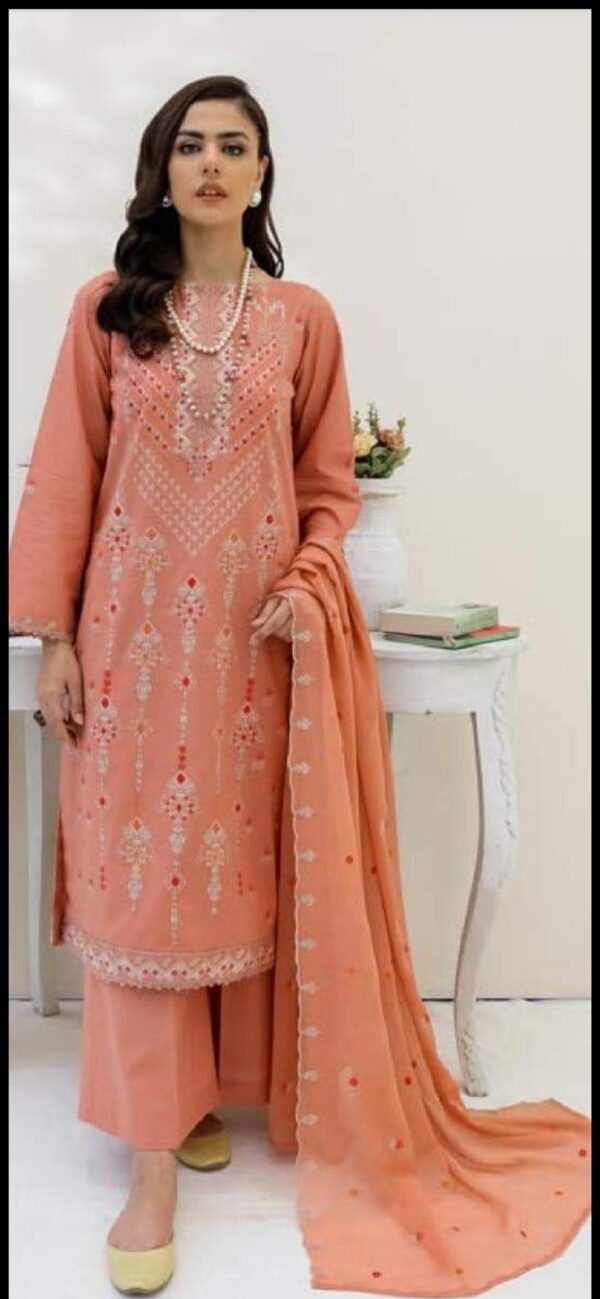 GJ-02 Gull Jee Luxury Embroidered Lawn Unstitched - Image 3