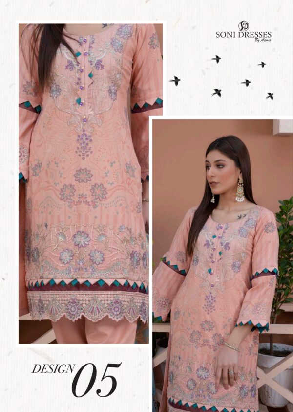 Soni Dresses Luxury Dhanak Readymade Vol SD38 D5 - Image 3