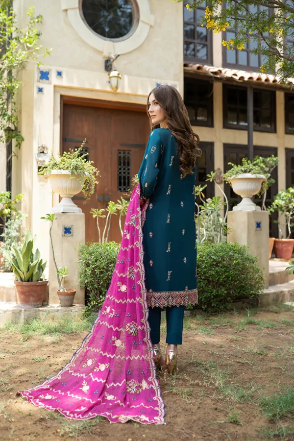 Rujhan Khas Luxury Embroidered Fine Swiss Unstitched D-03 - Image 2
