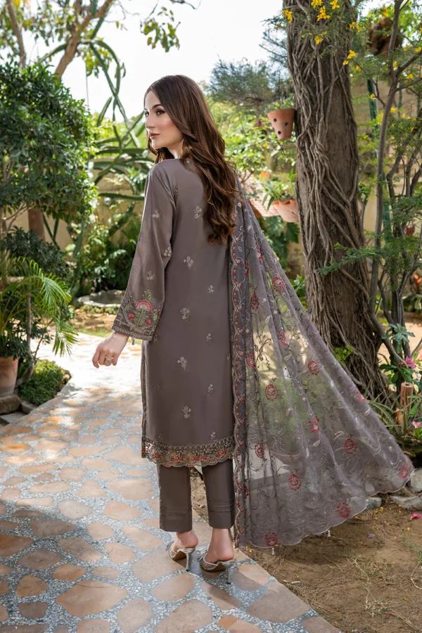 Rujhan Khas Luxury Embroidered Fine Swiss Unstitched D-04 - Image 3