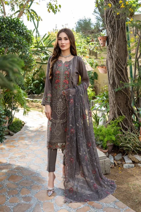 Rujhan Khas Luxury Embroidered Fine Swiss Unstitched D-04