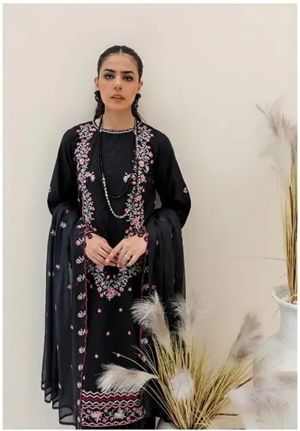 GJ-07 Gull Jee Luxury Embroidered Lawn Unstitched - Image 4