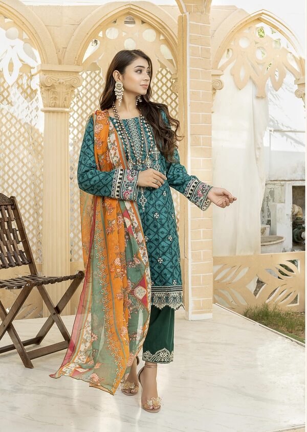 JA-04 Jawed Arts Luxury Embroidered Lawn Unstitched