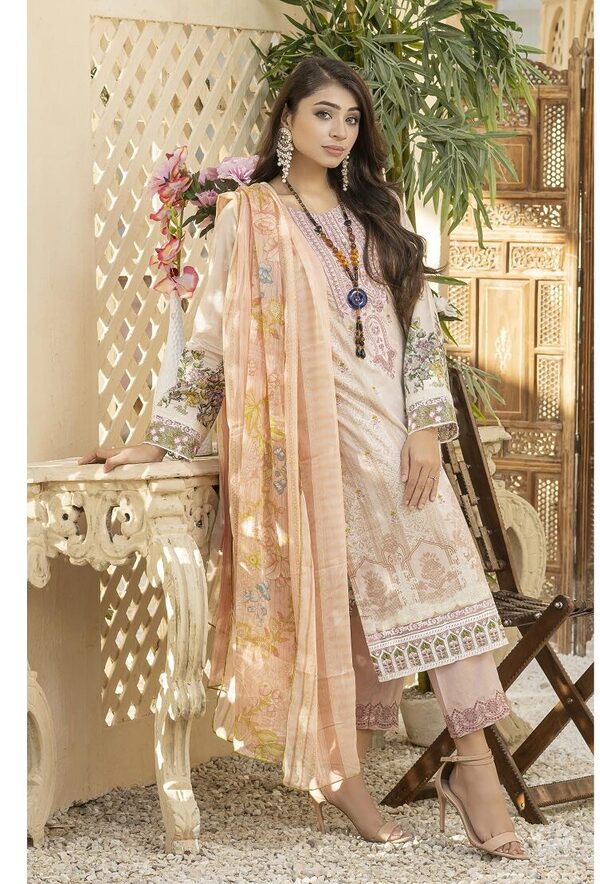 JA-05 Jawed Arts Luxury Embroidered Lawn Unstitched