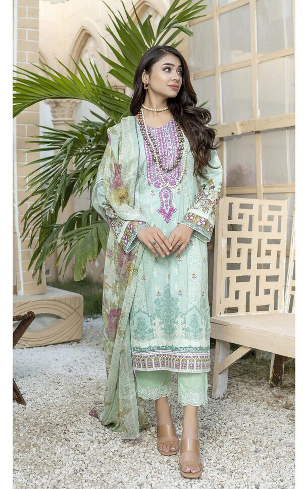 JA-09 Jawed Arts Luxury Embroidered Lawn Unstitched