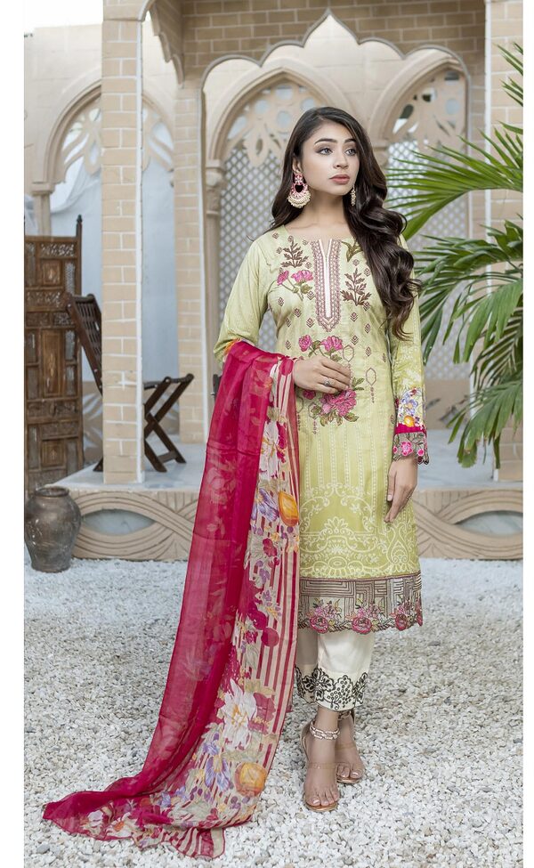 JA-11 Jawed Arts Luxury Embroidered Lawn Unstitched