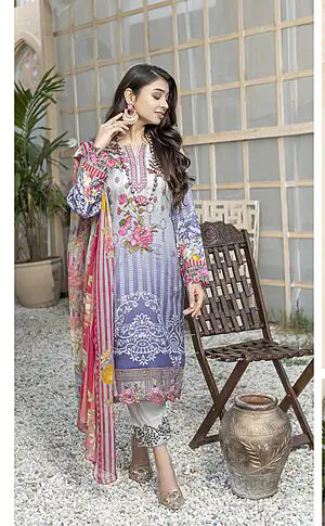 JA-12 Jawed Arts Luxury Embroidered Lawn Unstitched