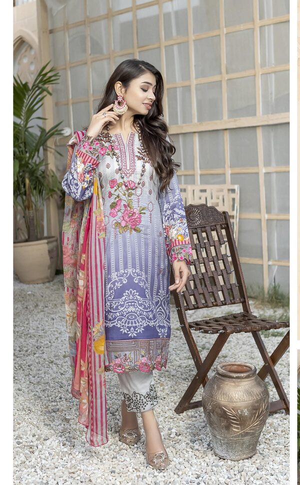 JA-12 Jawed Arts Luxury Embroidered Lawn Unstitched