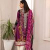 D-9 Vitalia Printed Embroidered Linen Unstitched - Image 3