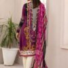 D-9 Vitalia Printed Embroidered Linen Unstitched - Image 6