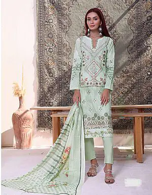 BH-02 Bin Hameed Luxury Embroidered Lawn Unstitched Suit