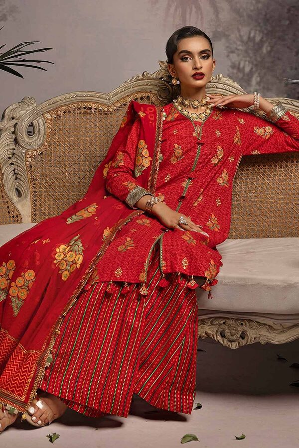 CN-32026 Gul Ahmed Embroidered Lawn Unstitched - Image 5