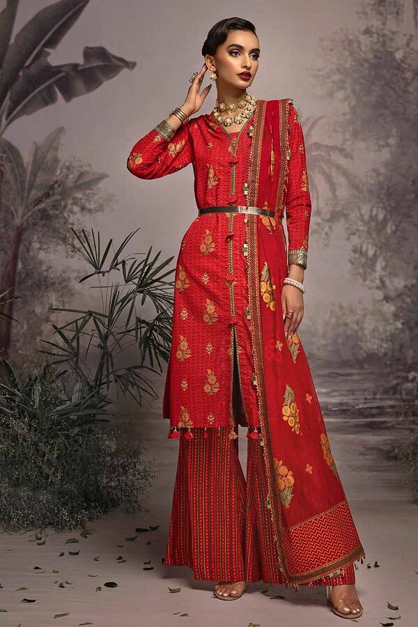 CN-32026 Gul Ahmed Embroidered Lawn Unstitched - Image 4