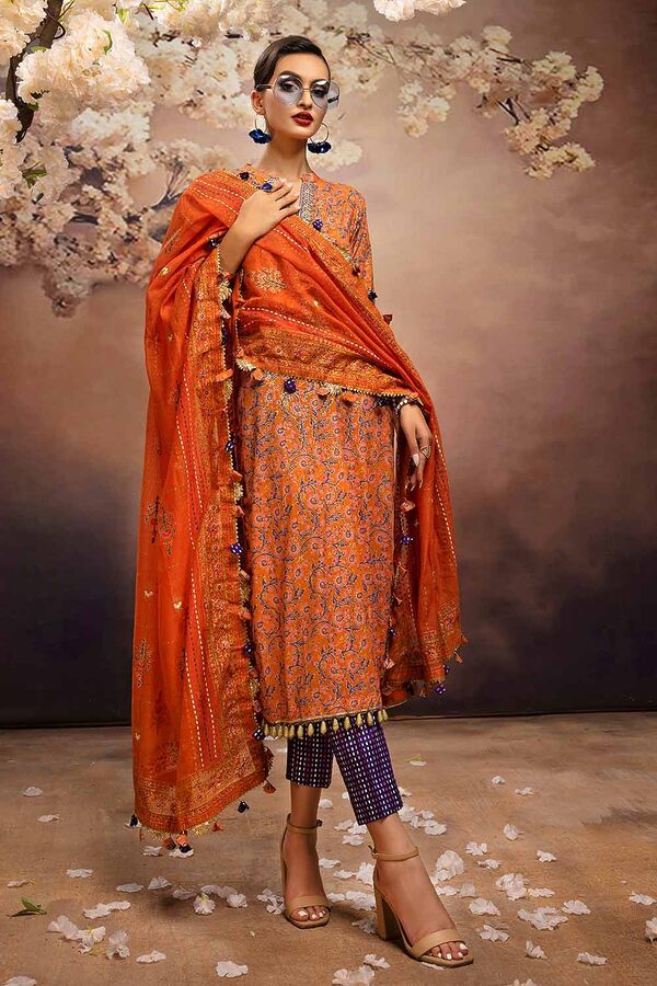 CN-32028 Gul Ahmed Embroidered Lawn Unstitched - Image 3