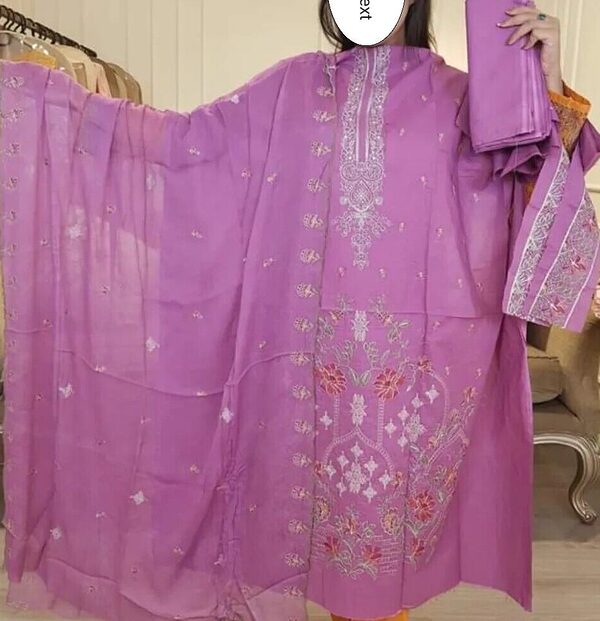 GJ-10 Gull Jee Luxury Embroidered Lawn Unstitched - Image 5