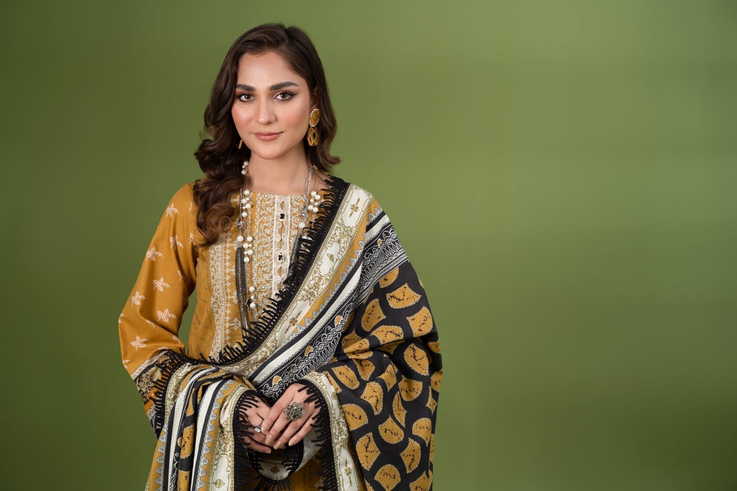 Mausummery Digital Khaddar Unstitched Haqeeq D-2 - Image 4