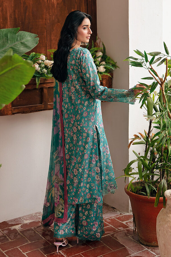 N-402 Ramsha Rangrez Luxury Lawn unstitched - Image 2