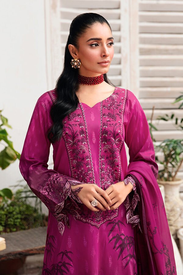 N-408 Ramsha Rangrez Luxury Lawn unstitched - Image 3