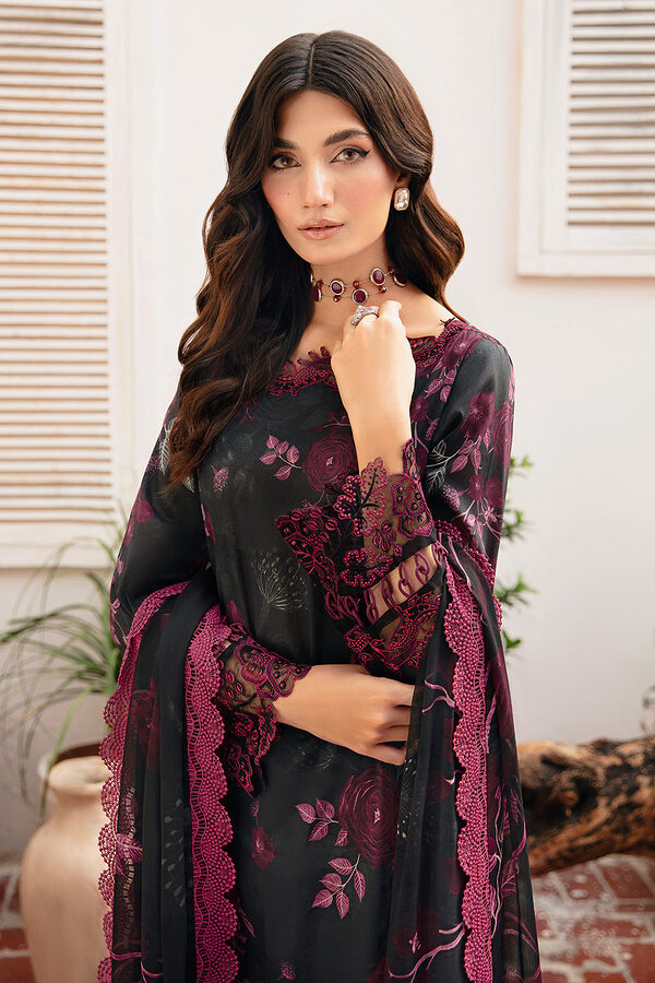 N-401 Ramsha Rangrez Luxury Lawn unstitched - Image 3