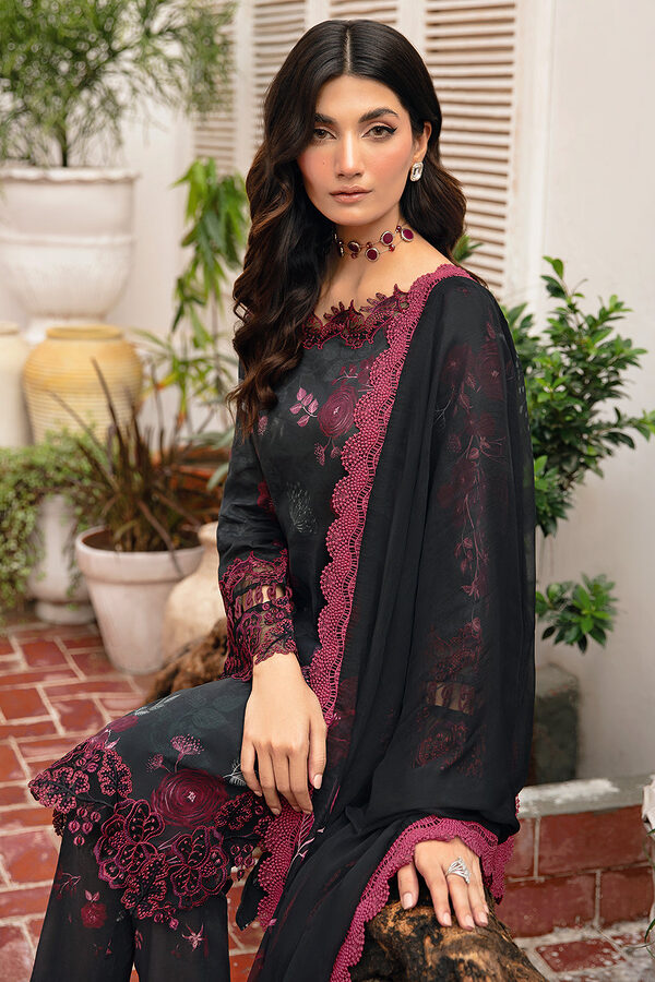 N-401 Ramsha Rangrez Luxury Lawn unstitched - Image 5