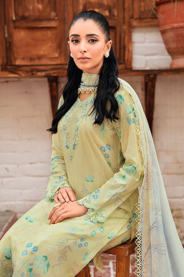 N-407 Ramsha Rangrez Luxury Lawn unstitched - Image 5