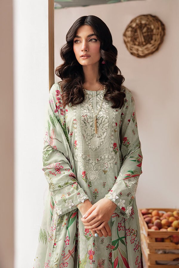 N-409 Ramsha Rangrez Luxury Lawn unstitched - Image 5