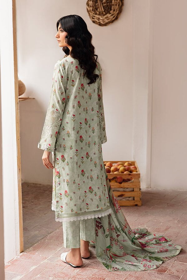 N-409 Ramsha Rangrez Luxury Lawn unstitched - Image 2
