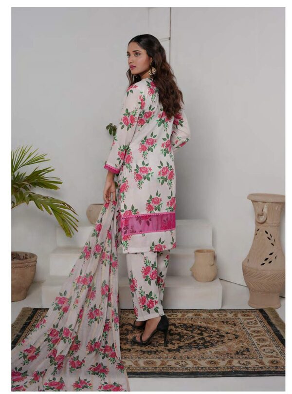 SA-01 Safiya Embroidered Lawn Unstitched - Image 2