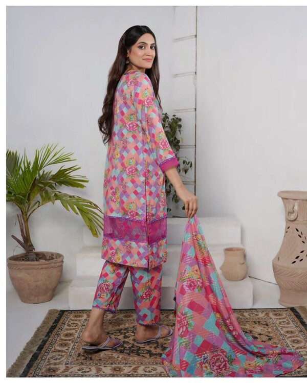 SA-04 Safiya Embroidered Lawn Unstitched - Image 2
