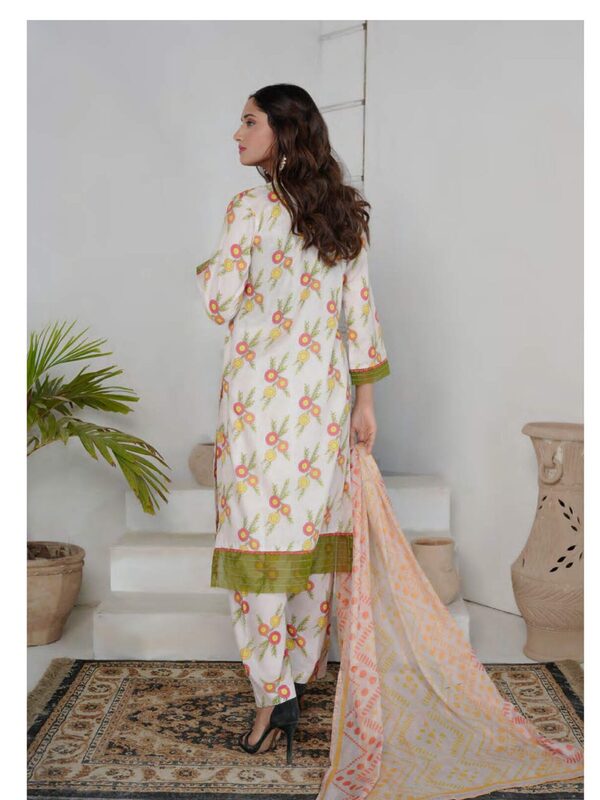 SA-09 Safiya Embroidered Lawn Unstitched - Image 2