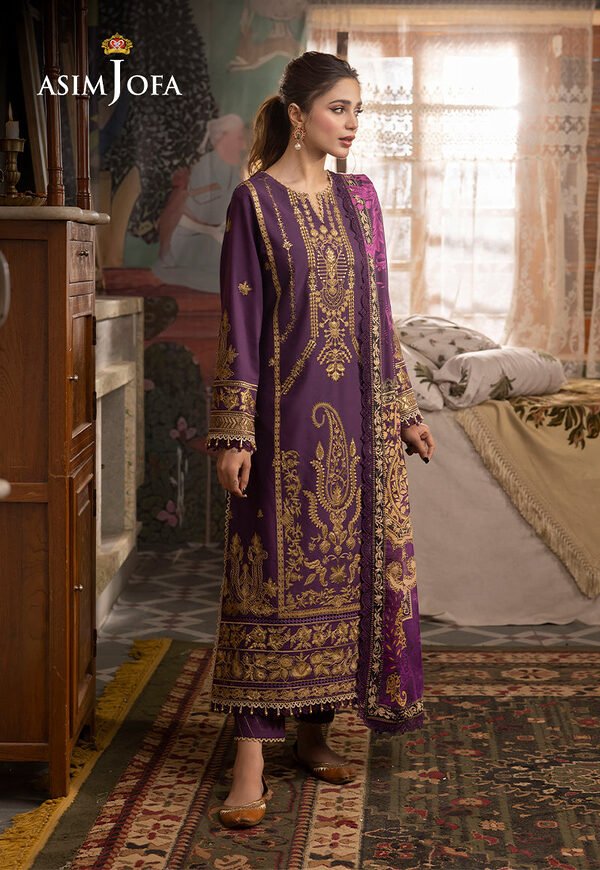 AJNR-12 Asim Jofa Rania Spring Summer Unstitched - Image 5