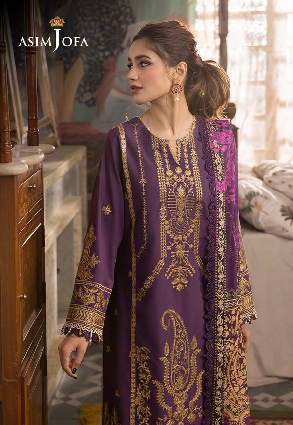 AJNR-12 Asim Jofa Rania Spring Summer Unstitched - Image 6